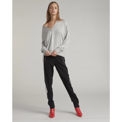 纽约轻奢r&b女款毛圈V领针织卫衣