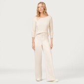 ber 圆领套头长袖 针织衫 德系轻奢极简H@ 薄款 上衣