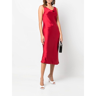 未来复古纽约设计师NK缎面连衣裙