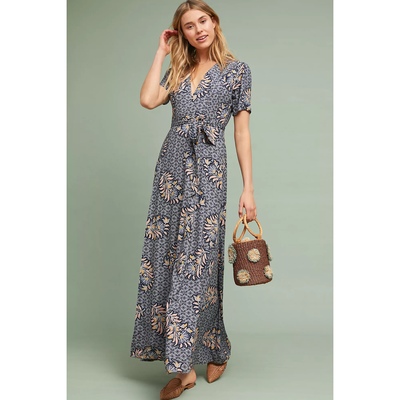 美系安家AP一片式超长绑带连衣裙