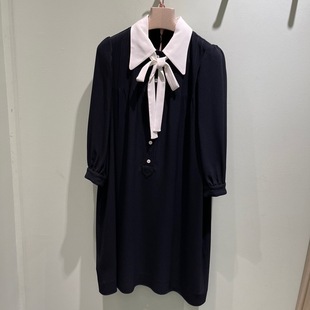 NOODLES女款意系顶奢M中世纪复古日本醋脂面料文艺复古连衣裙