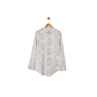 巴黎设计师EQ字母印花垂感衬衫