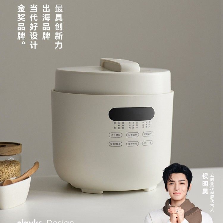 olayks电压力锅家用智能5L大容量高压锅多功能高压饭煲预约功能
