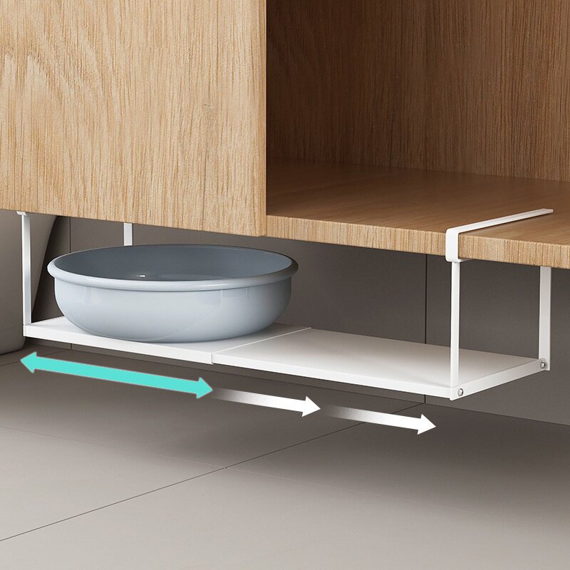 卫生间洗脸盆置物架盆子收纳架浴室柜下挂架篮洗手台下水涛森