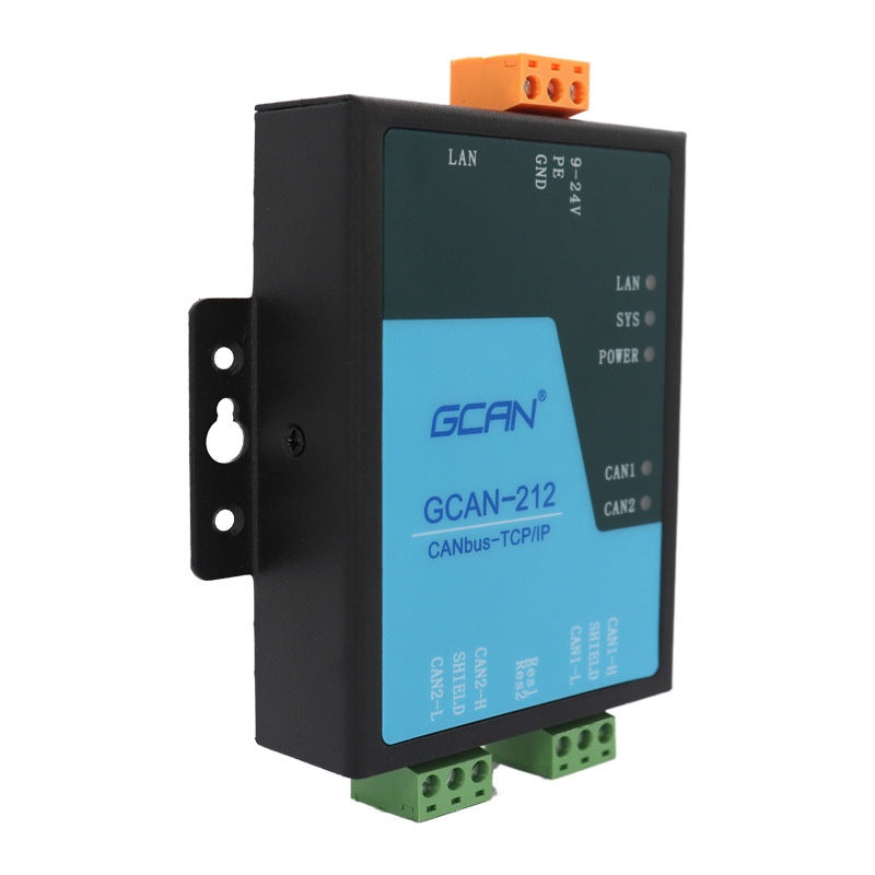 以太网转CAN CANET工业级 CAN-bus网关模块GCAN-212/202 TCP