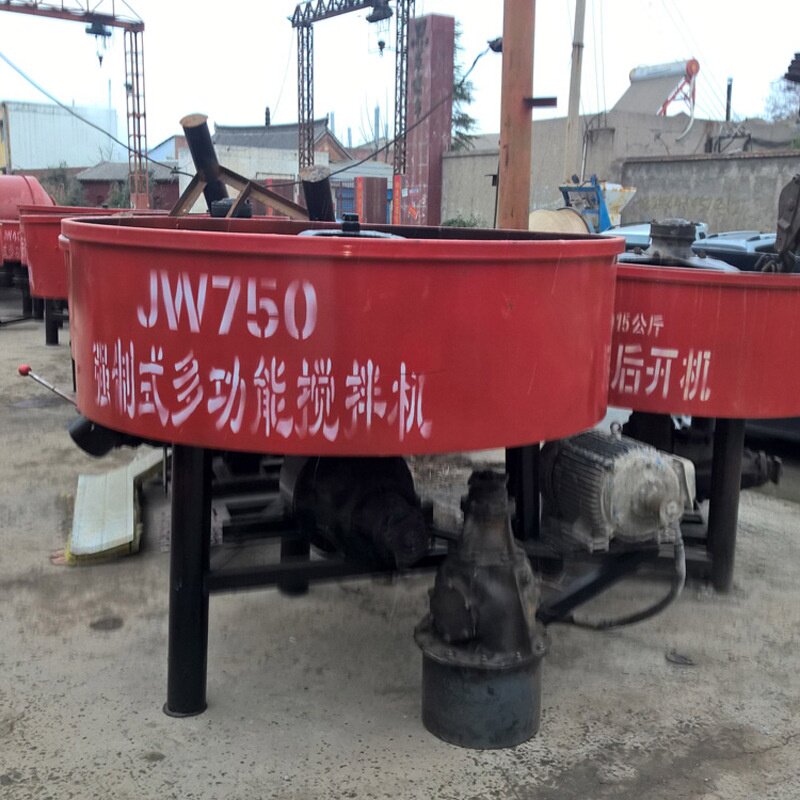 建筑砂浆搅拌机 加厚平口混凝土搅拌设备 自动上料立式搅灰机