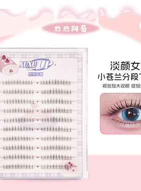 小苍兰分段韩系根根分明下睫毛分段上镜自然化妆师假睫毛XUXU UP