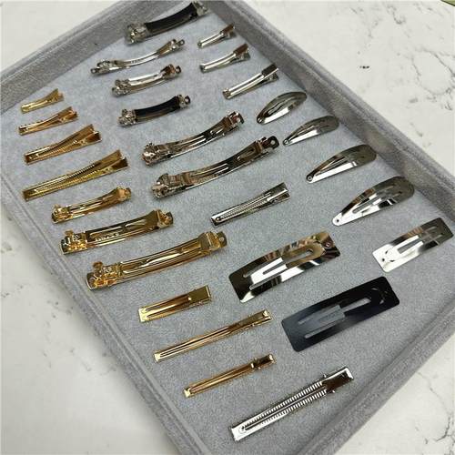 弹簧夹镀金色发卡边夹