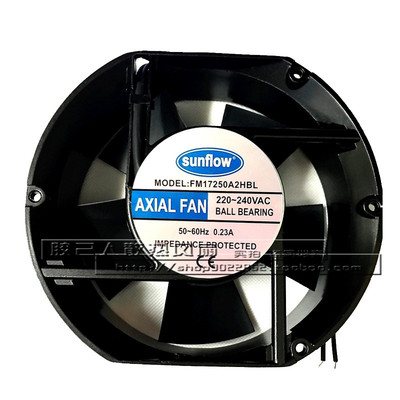 全新sunflow FM17250A2HSL/HBL 220V 0.23A 机柜交流散热风扇17cm