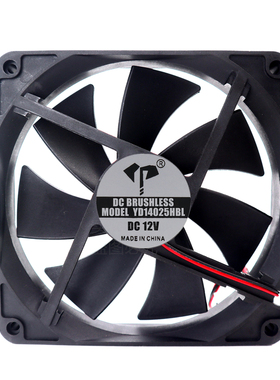 全新14cm厘米14025 140x140x25mm滚轴2线5V12V24V48V220V散热风扇