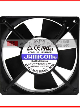 现货JAMICON凯美 JA1225H2B0N 220V 12025 12CM 机柜轴流散热风扇