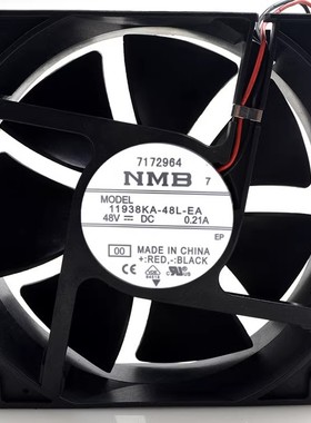全新NMB 11938KA-48L-EL/EA/ET 12038 48V12CM变频器散热风扇