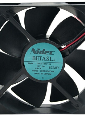 Nidec 9025 9CM 12V 0.2A D09A-12TU 03富士变频器工控机散热风扇