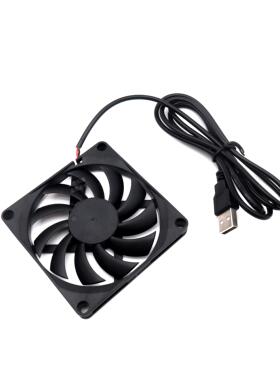 静音 8cm厘米 8010 80x80x10mm DC 5v 机箱 鱼缸 USB直流散热风扇
