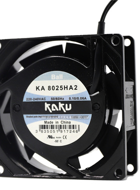 KA8025HA2 KAKU卡固风机 8025 220V 8CM 轴流风机 散热风扇