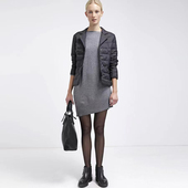 单排扣西装 外贸意大利S家薄款 羽绒棉衣女春 外套OL风轻便百搭外套