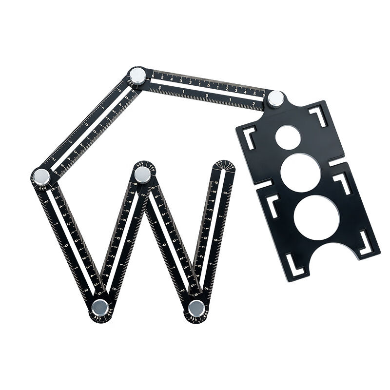 中赤六折尺万向瓷砖开孔定位器多功能打孔贴瓷砖高精度工具打孔六