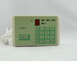 TIGER911拨号器配CK236/CK238/CK2316有线报警主机911语音拨号器