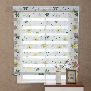 百叶窗帘办公室厨房卧室书房遮光卷帘卫生间浴室防水定制升降拉帘