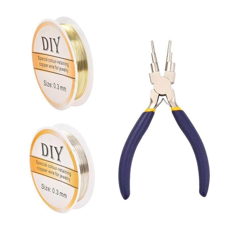 碳钢圆嘴钳铜线diy套装镍铁钳子精品手工具珠宝首饰品制作六段钳