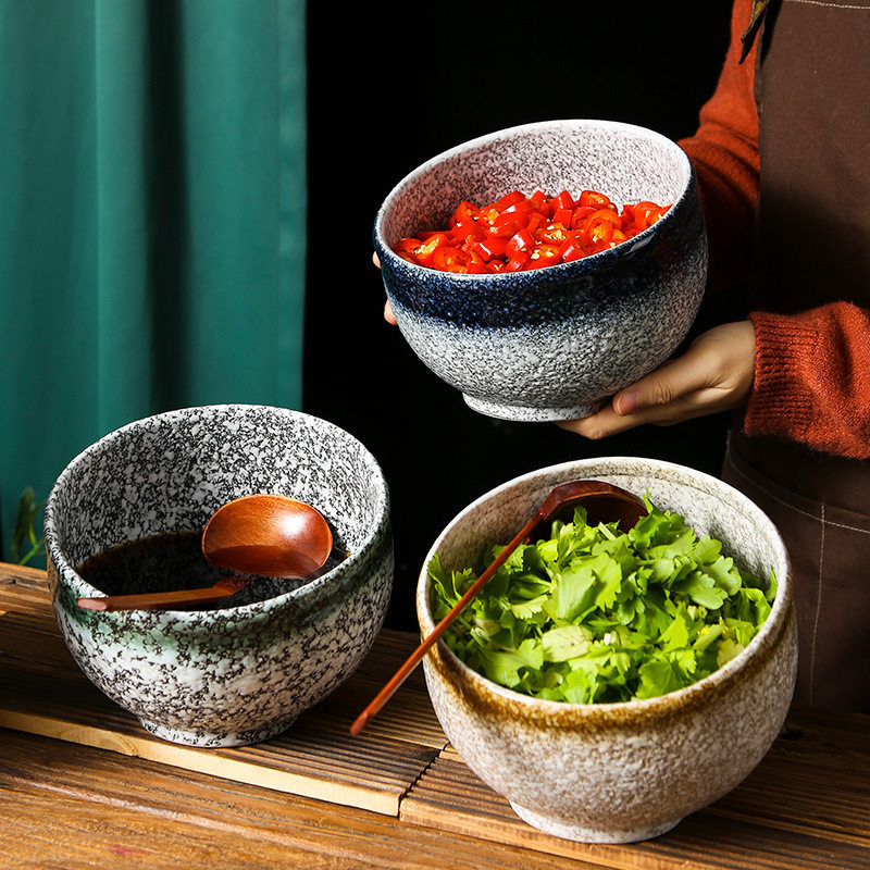 日式小料罐缸火锅店调料台商用陶瓷斜口酱料盆自助专用餐厅蘸精品