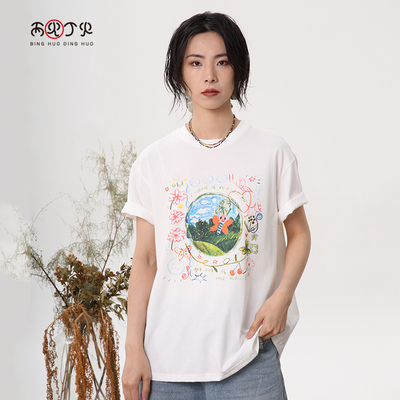 可爱卡通短袖小清新T恤夏简约