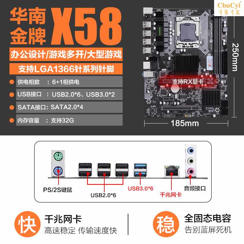 X58/X79電腦主板CPU套裝1366針X5650 X55在類目 電腦硬件/顯示器/電腦周邊, 主板中 - 來自Buy2taobao.com提供專業的淘寶代購服務