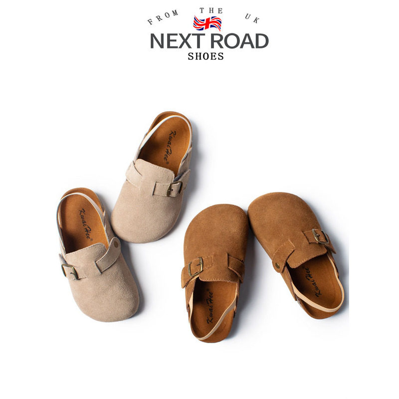 韩国Uamtor儿童勃肯鞋春秋款男童复古包头鞋女童软底懒人休闲拖鞋