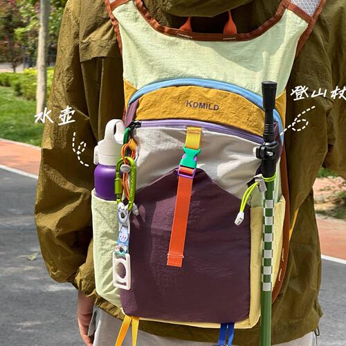 ST2025新款多巴胺旅行背包大容量双肩包男女户外运动登山包学生书