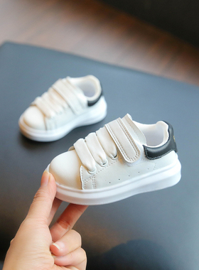 GSRG宝宝鞋子小白鞋女婴儿软底学步鞋0一3岁儿童男童休闲防滑板鞋