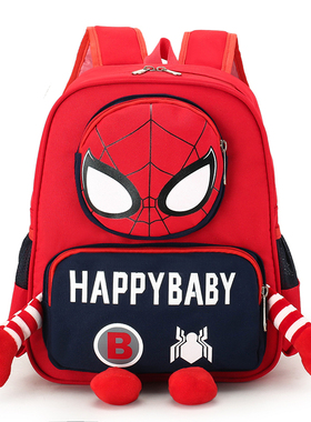 netx Road幼儿园书包儿童小中大班卡通蜘蛛侠背包男童可爱双肩包