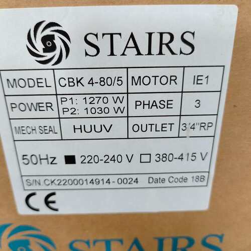 议价台湾STAIRS切削液冷却泵，STAIRS CBK 4-80可维修