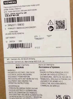 议价西门子电机保护继电器 3RN2011-1BW30