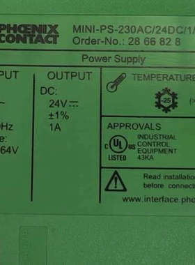 议价菲尼克斯电源模块，货号2866828全新原装正品，包装齐全，