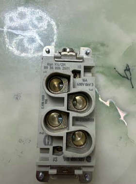 议价HARTING连接器09380062601公插芯，16A+4