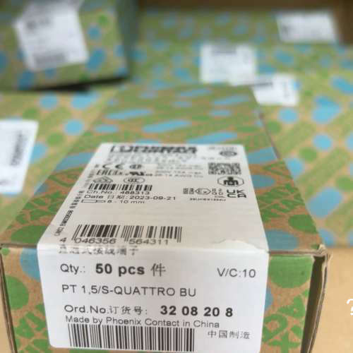 议价菲尼克斯直通式接线端子3208208PT1,5/S-QUAT