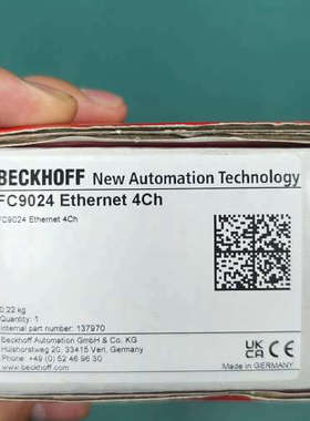 议价倍福FC9024以太网4通道模块，全新原装，德国制造。