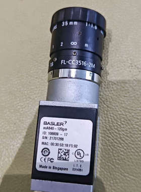 议价巴斯勒acA640-120gm搭配配理光FL-CC3516-