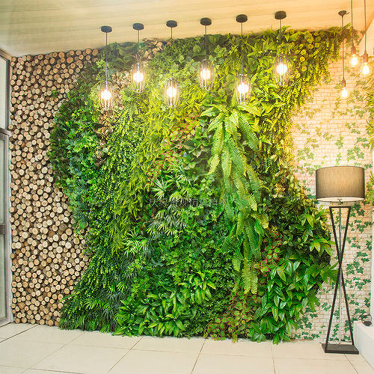 仿真植物墙花墙背景装饰室内客厅摆示景观人造假花人造绿植墙