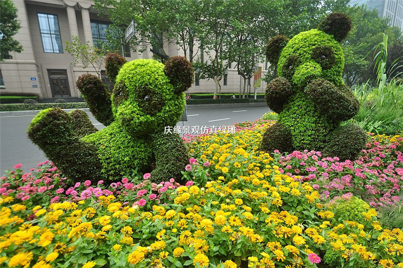 绿雕工艺品 仿真绿雕植物造型动物绿雕 户外景观雕塑绿雕定做