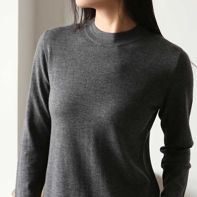 APCSHOP长袖半高领羊绒针织衫