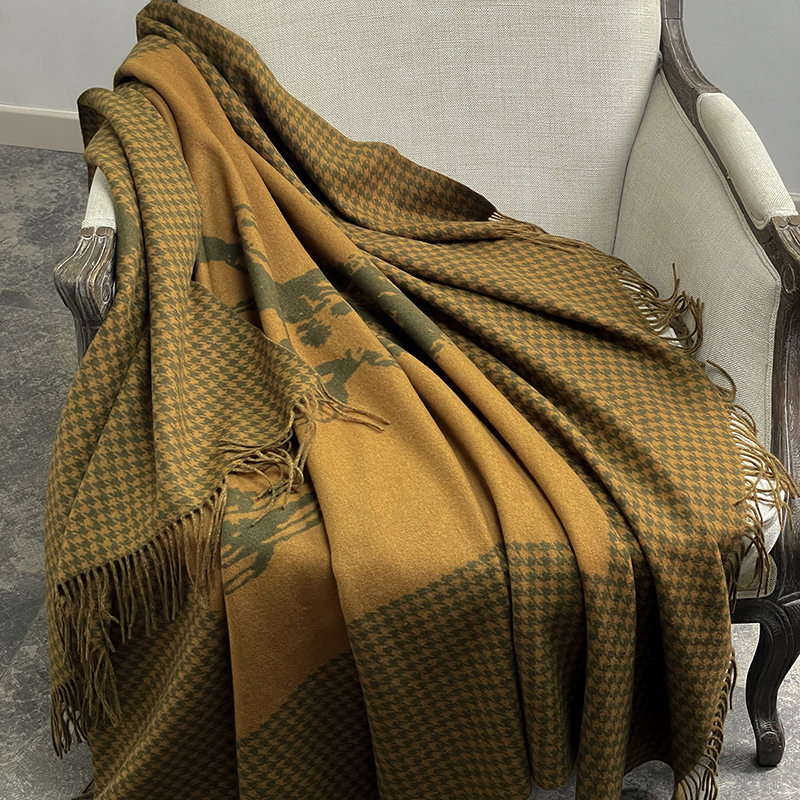 APCSHOP四季盖毯现代风羊毛毯