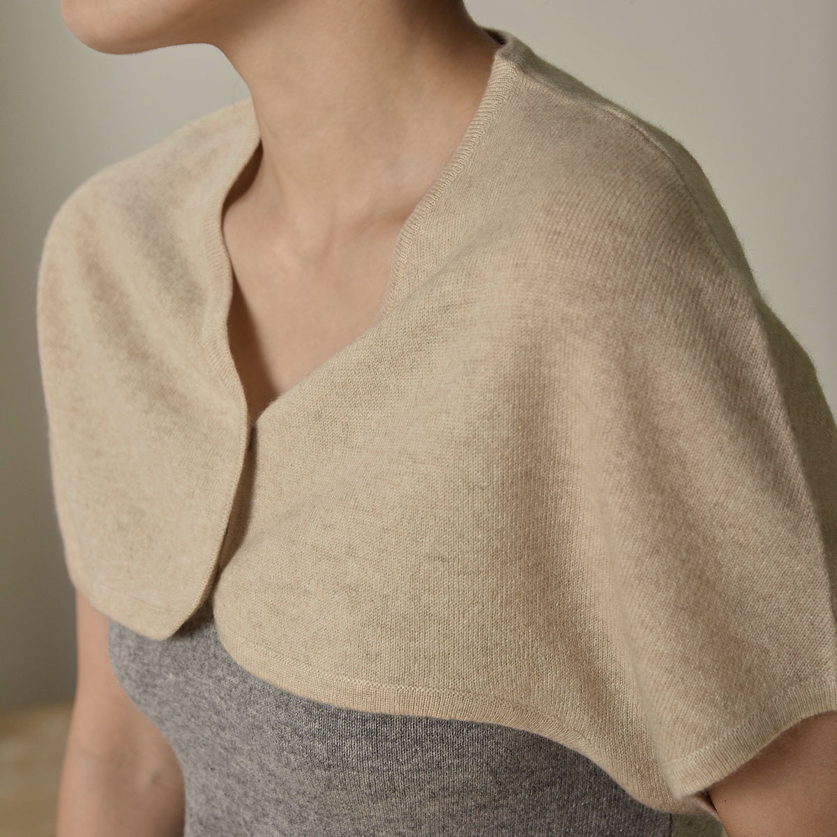 羊绒薄款夏季护肩针织开衫定制