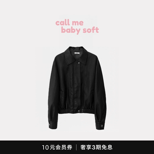 机车短外套春 callmebabysoft韩国东大门复古简约休闲酷飒皮衣