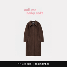 ●callmebabysoft韩国东大门amomento宽松中长款羊毛呢子苏力大衣