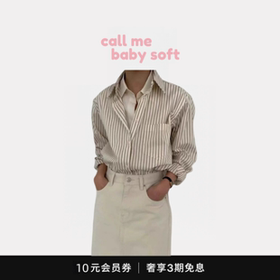 ●callmebabysoft韩国东大门overtake复古简约假两件衬衫衬衣上衣