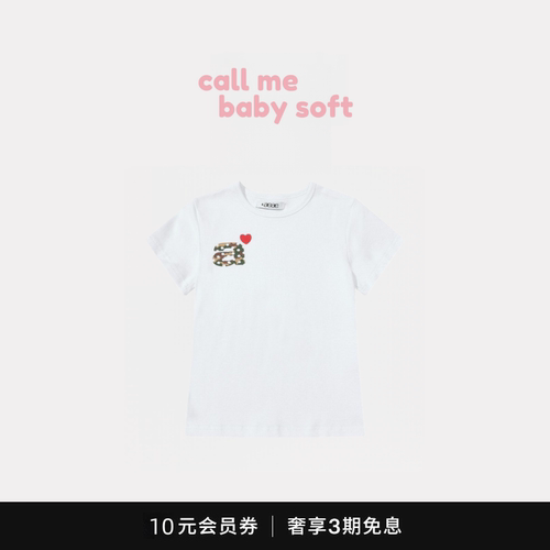 ●callmebabysoft韩国小众aeae字母迷彩爱心印花印花休闲T恤短袖