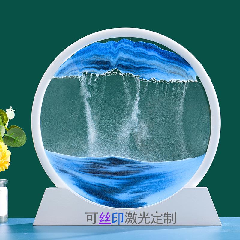 流沙画摆件流沙沙画工艺礼品创意3d立体沙漏装饰家居节日友谊礼物-封面