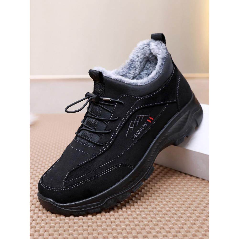 老北京布鞋男冬季保暖加绒加厚棉鞋中老年爸爸鞋软底防滑男士棉靴