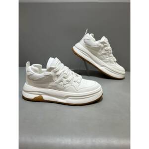 潮牌2025秋冬季新款时尚百搭厚底增高小白鞋防滑耐磨运动休闲板鞋